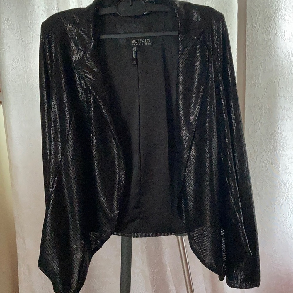 New without price tag Buffalo David Bitton black sequin jacket